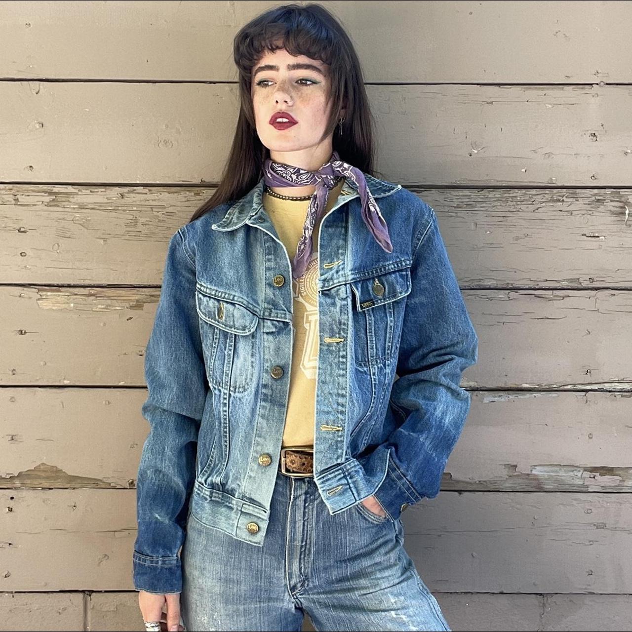 Vintage 70’s/80’s Faded Denim Lee Jacket, Size S/M....