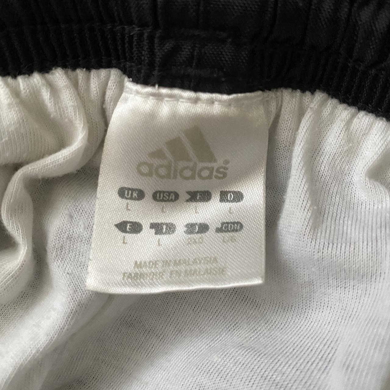 Adidas Men's Black and White Bottoms | Depop