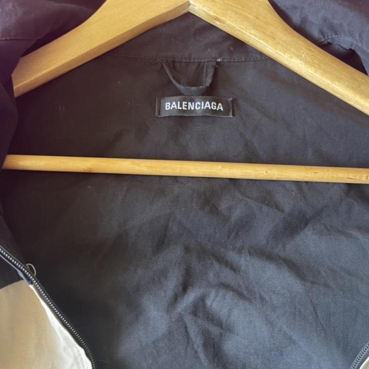 balenciaga windbreaker silver