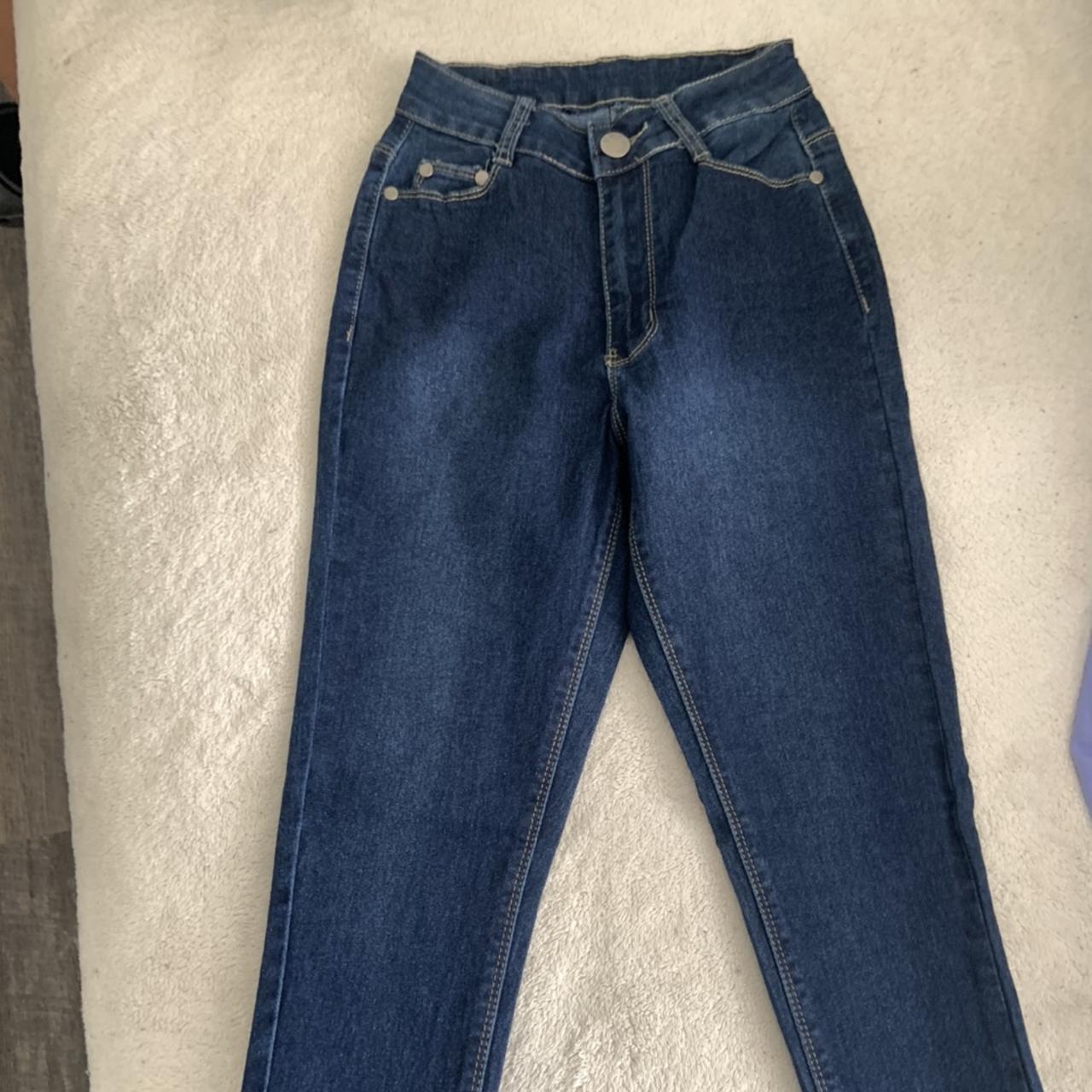 High rise not rip jeans Fashion Nova jeans Never... - Depop