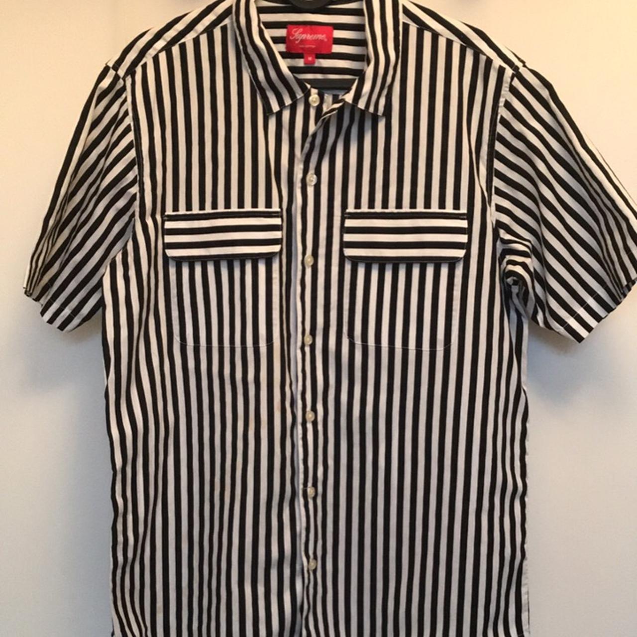 Supreme - Striped Garage Shirt Size medium -... - Depop