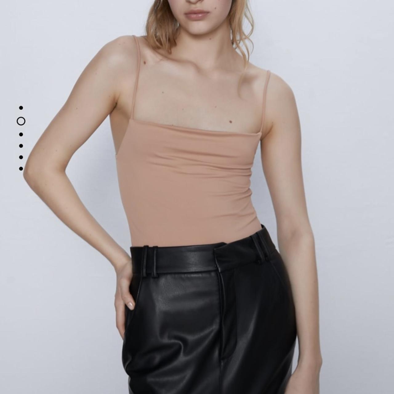 strappy stretch bodysuit zara