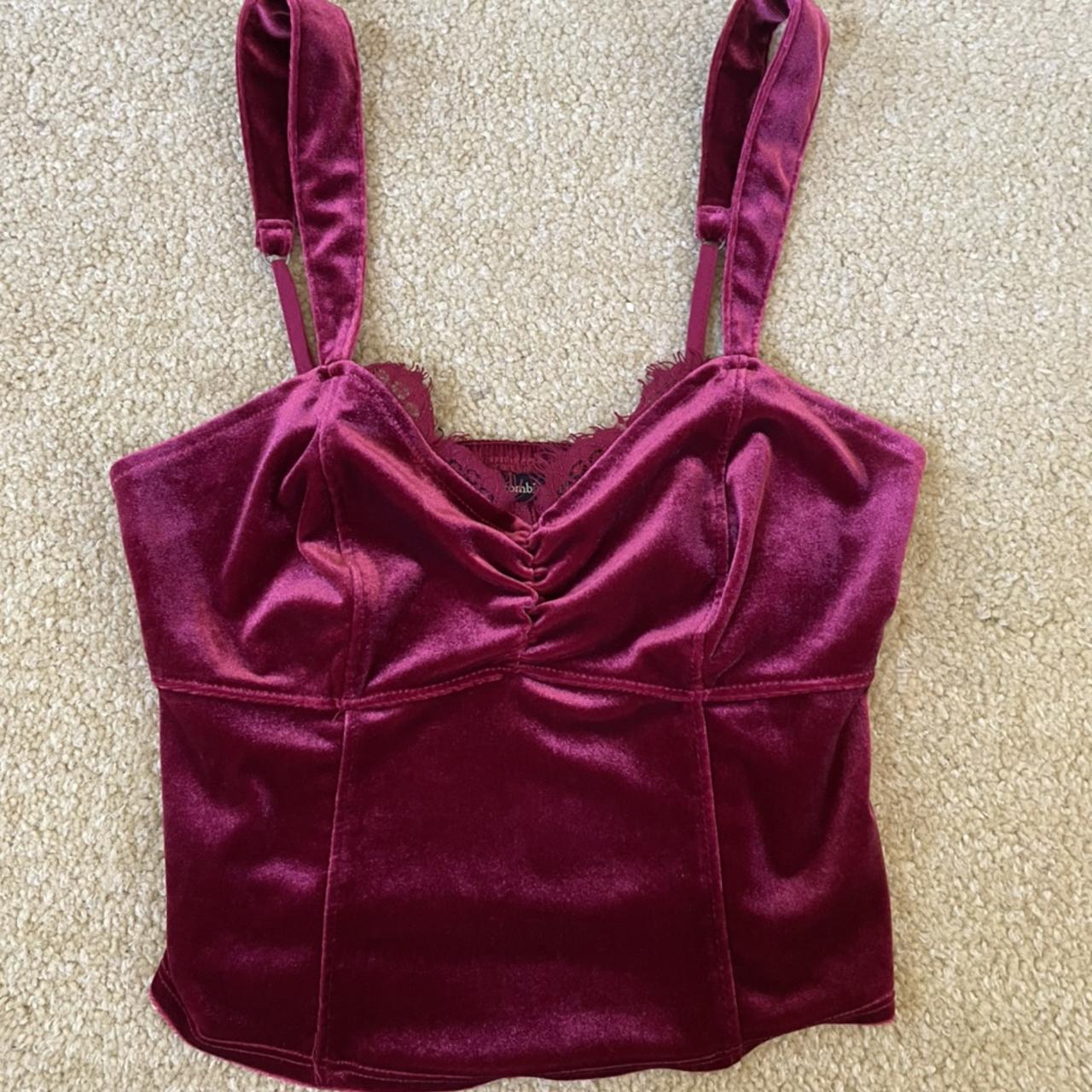 Abercrombie and Fitch velvet tank. So cute and super... - Depop