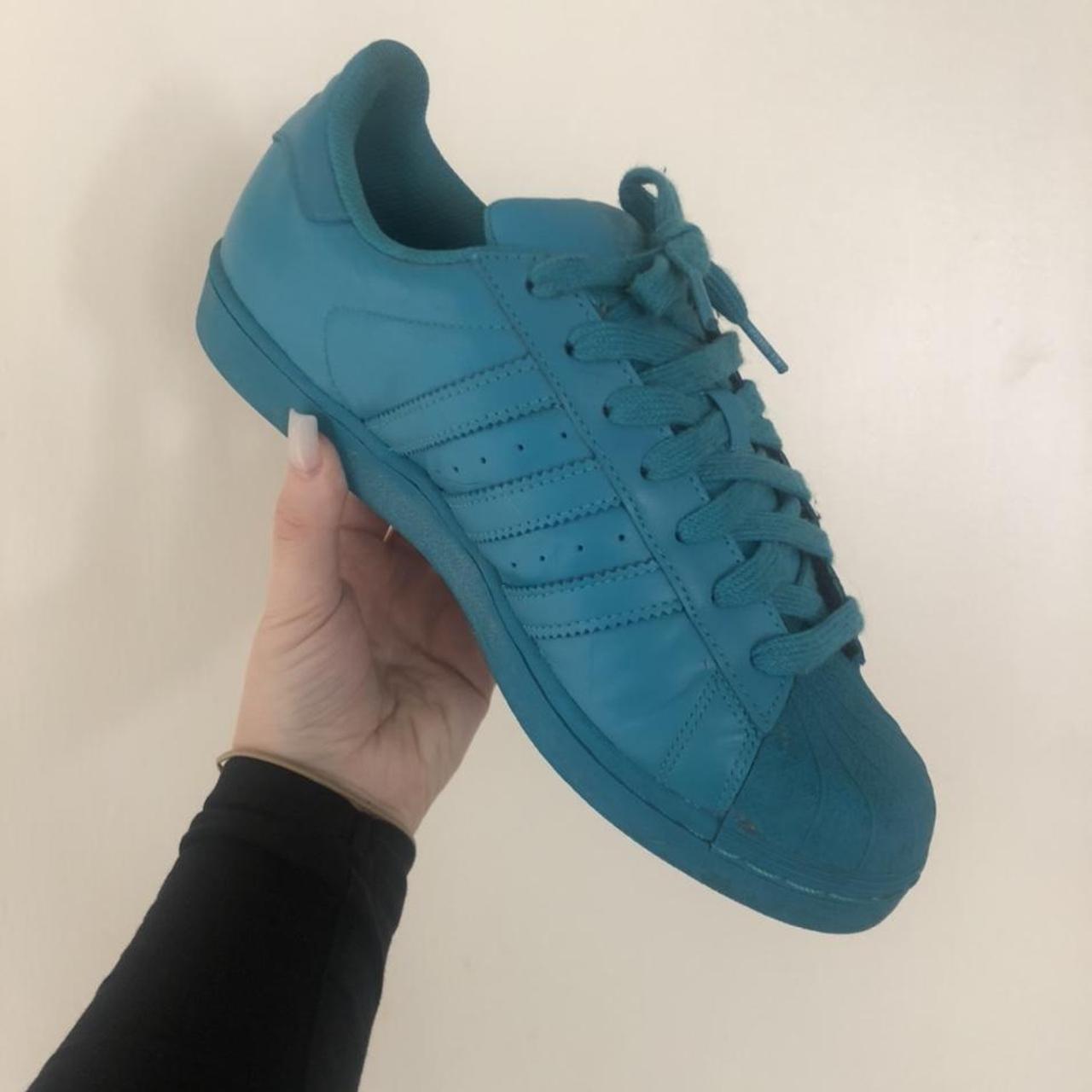 pharrell williams adidas turquoise