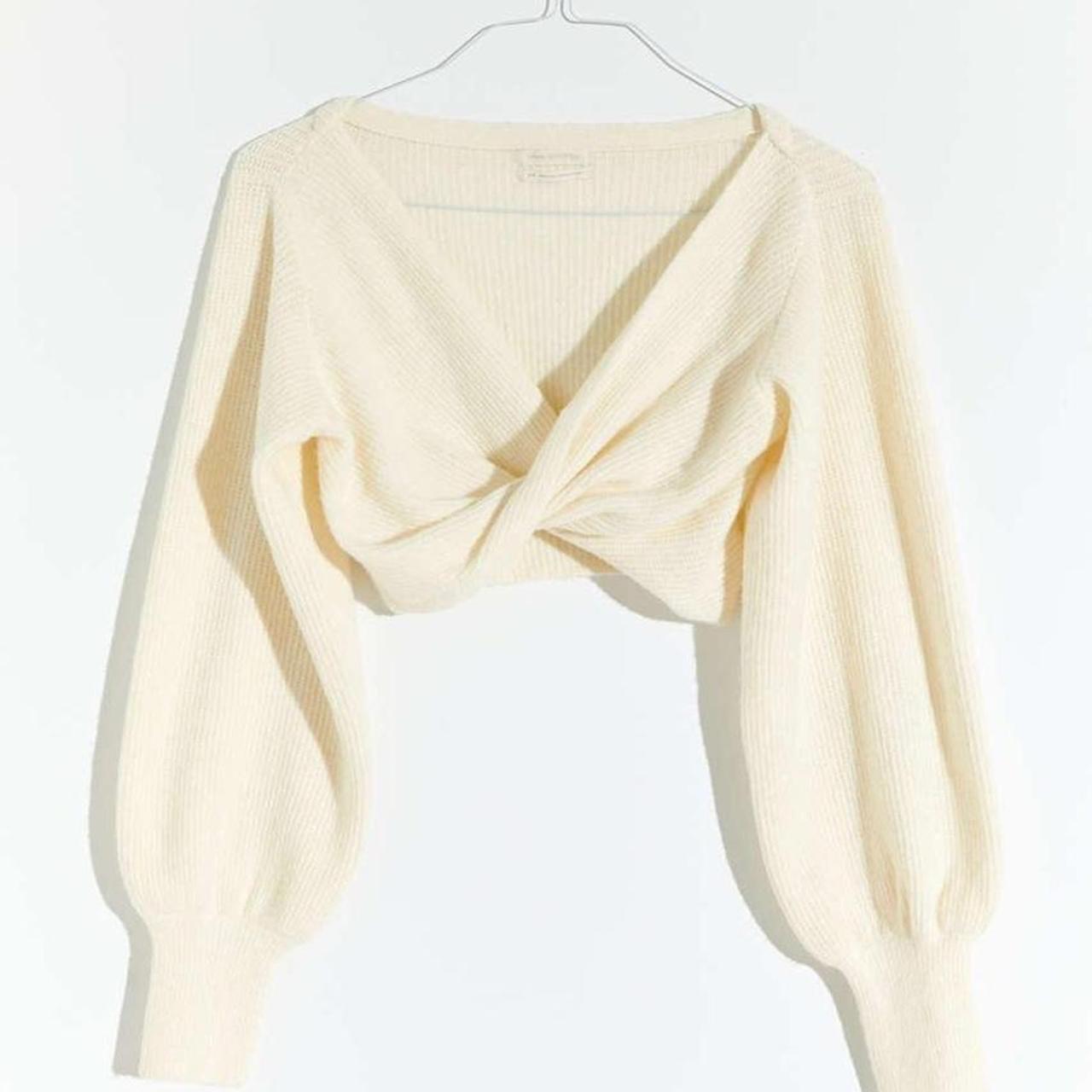 urban outfitters marissa twist crop top in mint;... Depop