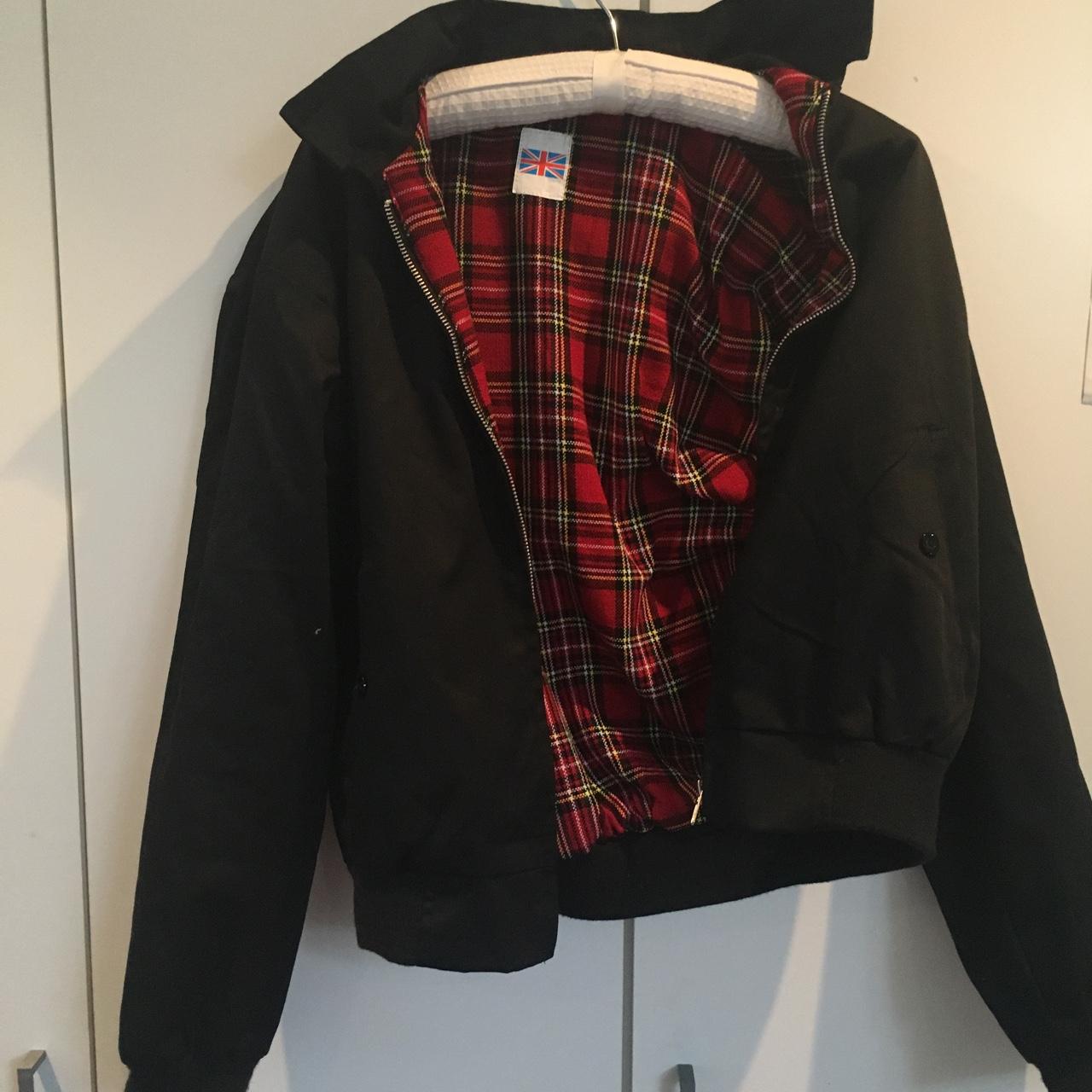 bomber jacket checkered inside