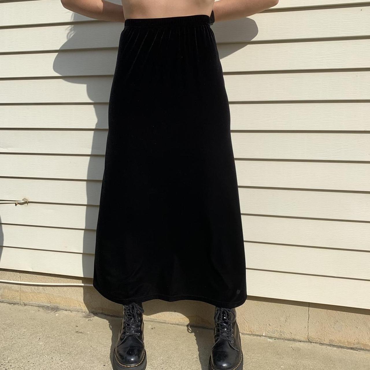 90s velvet skirt