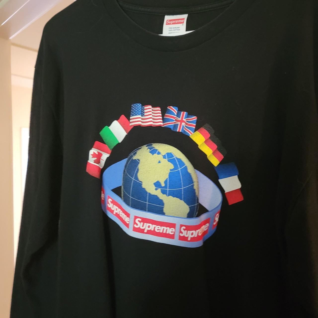 Supreme worldwide flags long-sleeved tee XL, One of...
