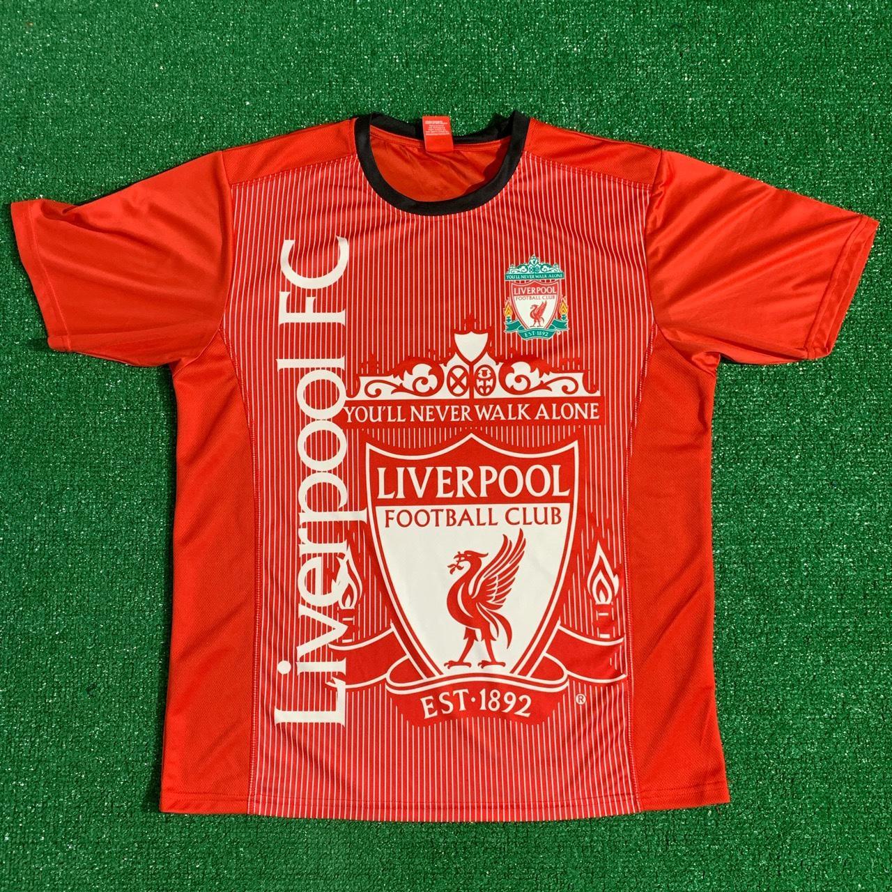Liverpool FC 2008-2010 Mens Home Jersey with No Name - Depop