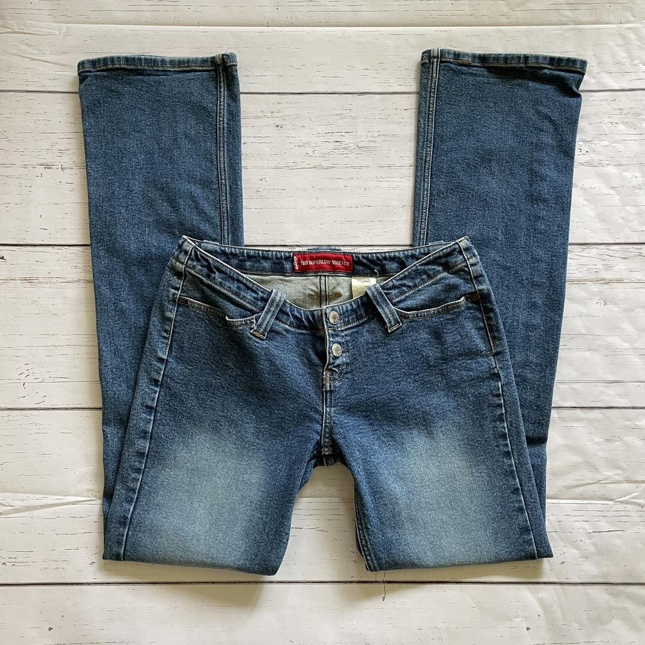 Vintage early 00s Levi’s Too Superlow Stretch... - Depop