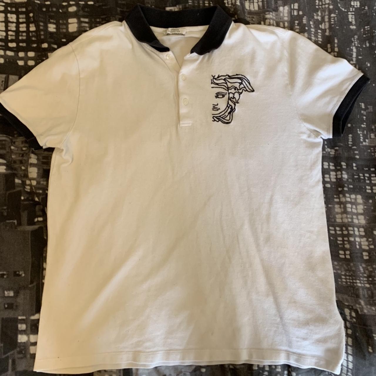 Versace Collection Polo shirt in XL (fits like a... - Depop