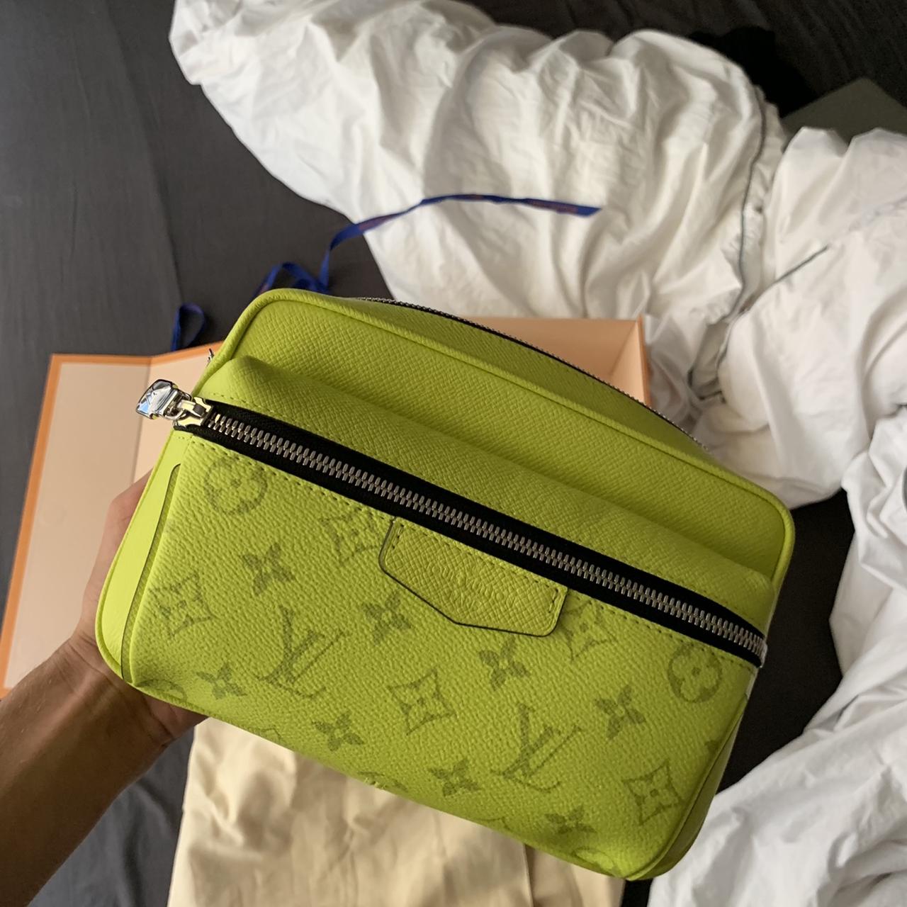 neon yellow lv bag