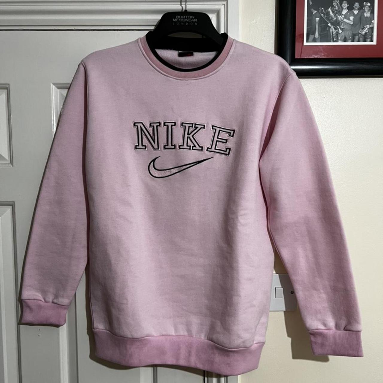 Vintage pink Nike sweatshirt crewneck Rare item in... - Depop