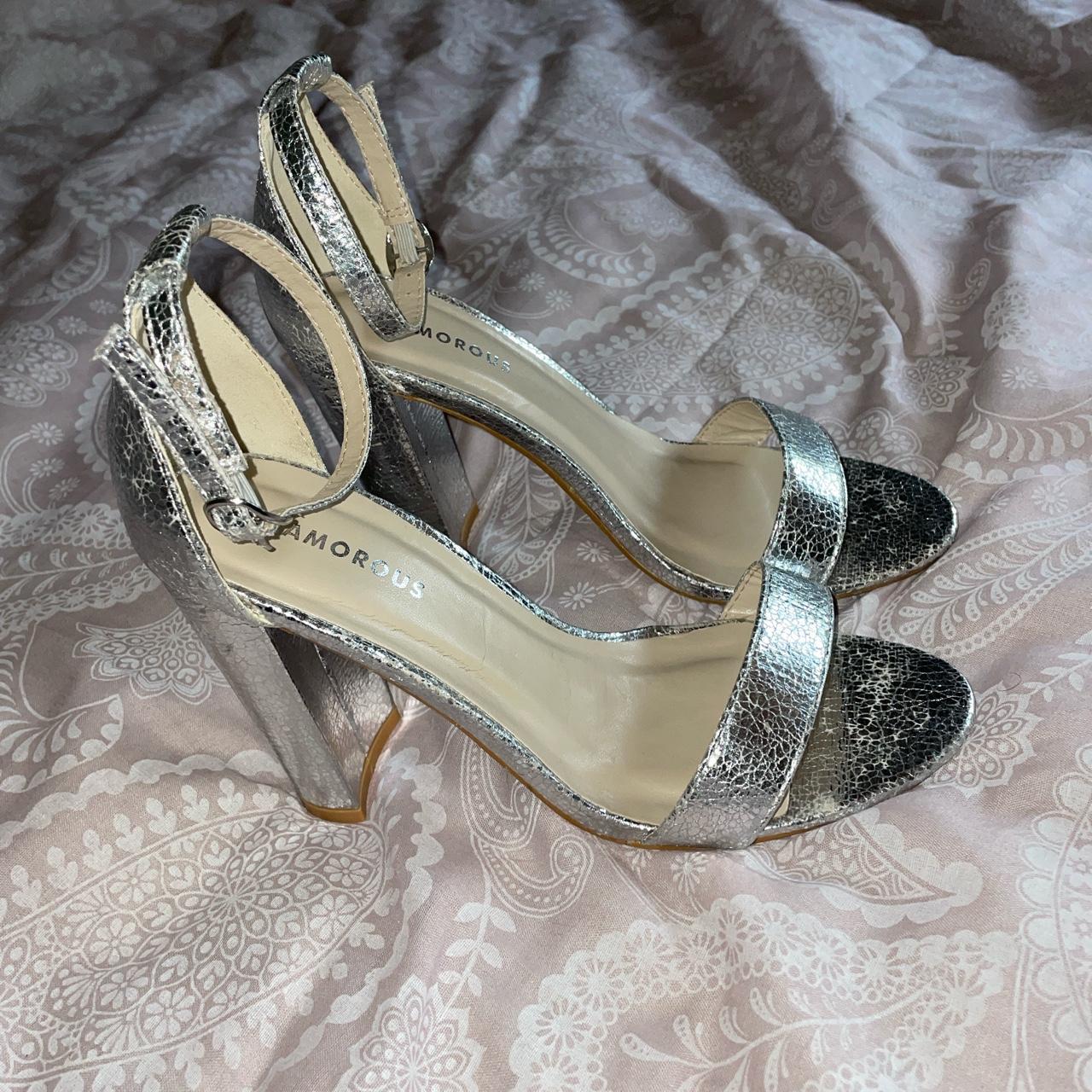 ASOS Women's Silver Sandals | Depop