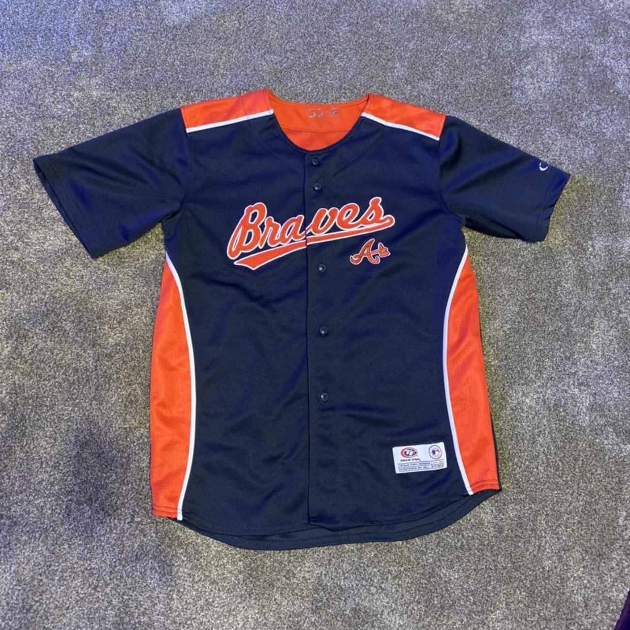 Braves Baseball Jersey Genuine Merchandise True Fan - Depop