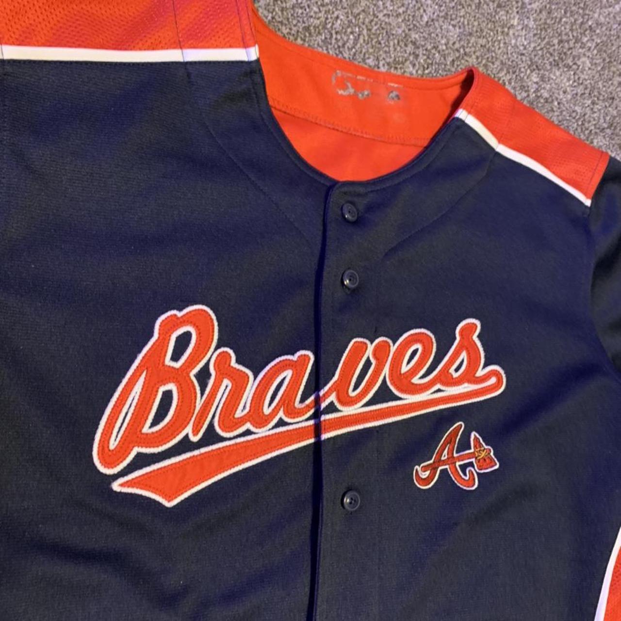 Braves Baseball Jersey Genuine Merchandise True Fan... - Depop