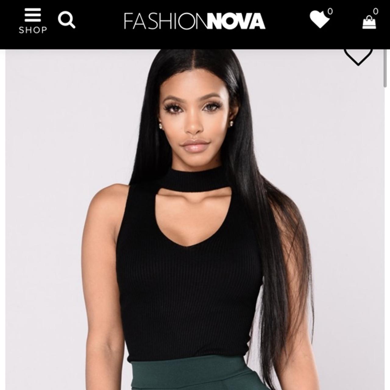 Fashion nova choker neck, sleeveless sweater