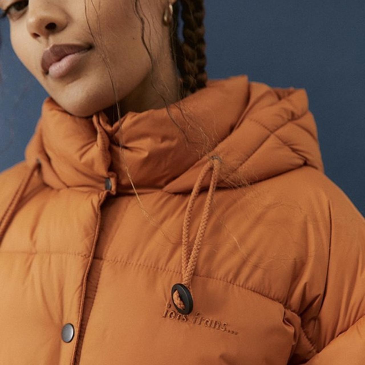 Orange midi puffer iets frans urban outfitters size Depop