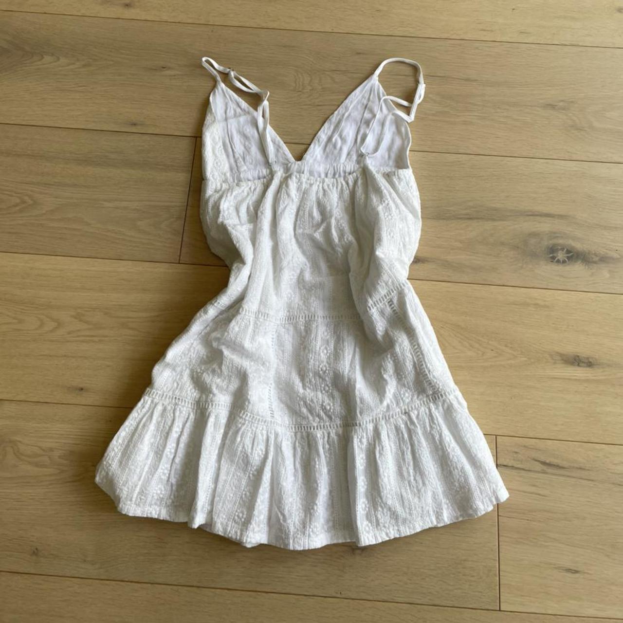 dainty white baby doll dress from the brand jaase.... - Depop
