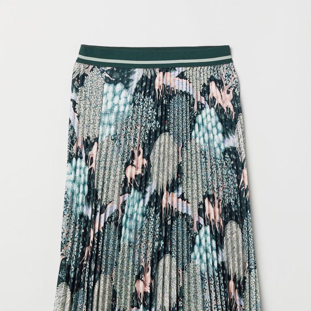 H and m outlet william morris skirt