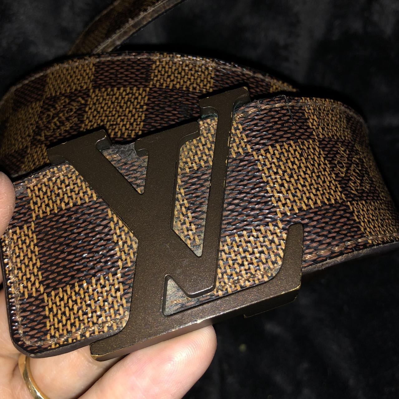 Black Louis Vuitton belt men's Comes with box and - Depop