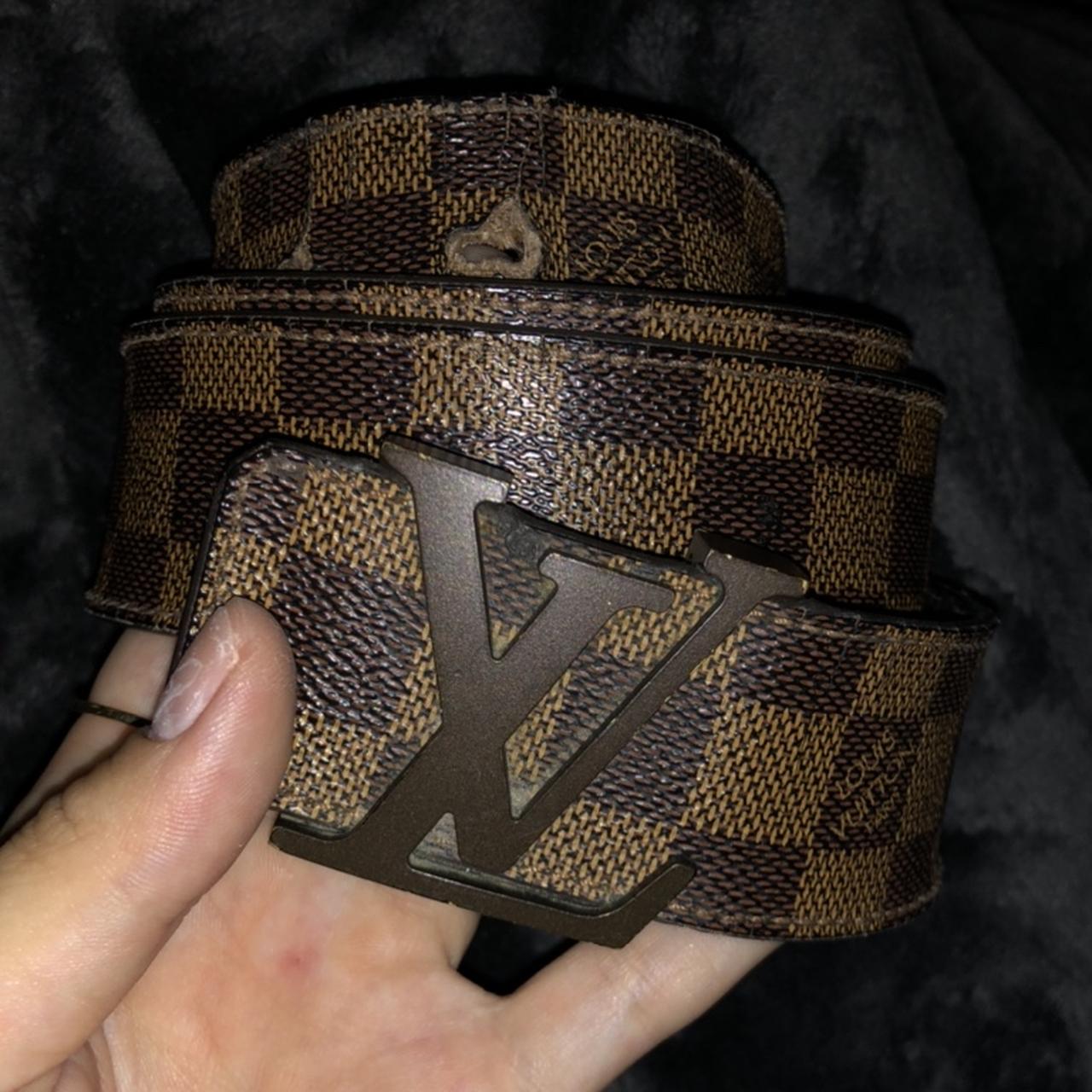 Men’s Louis Vuitton belt in chocolate brown, Retails