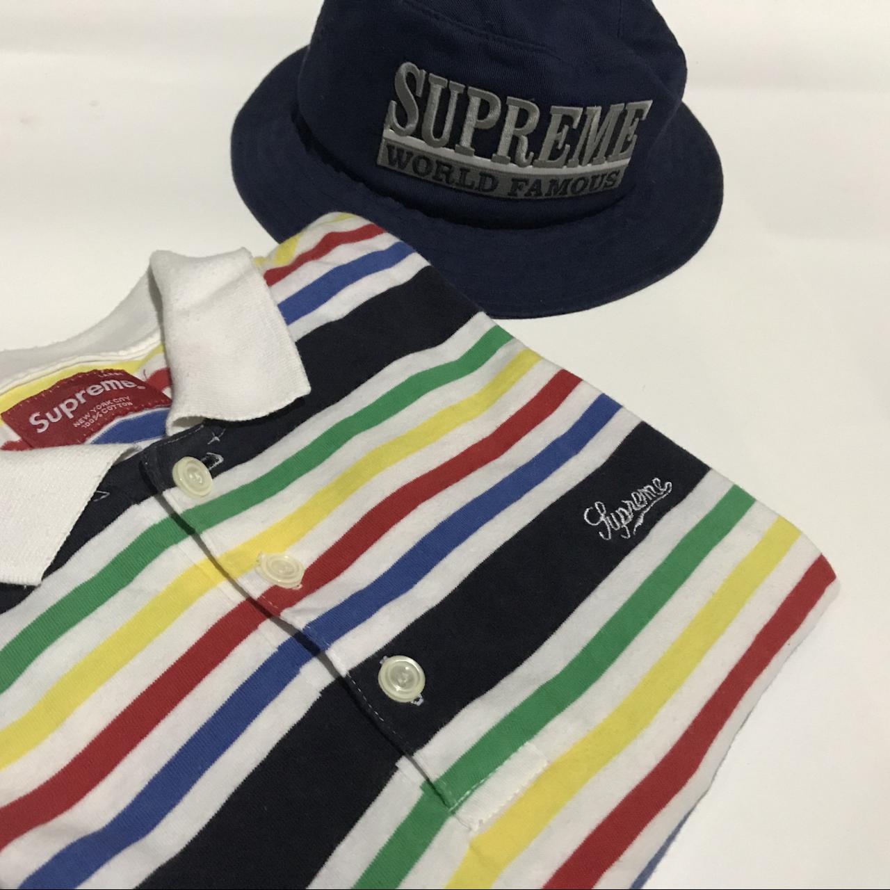 Supreme t shirt full sleeve sale with cap