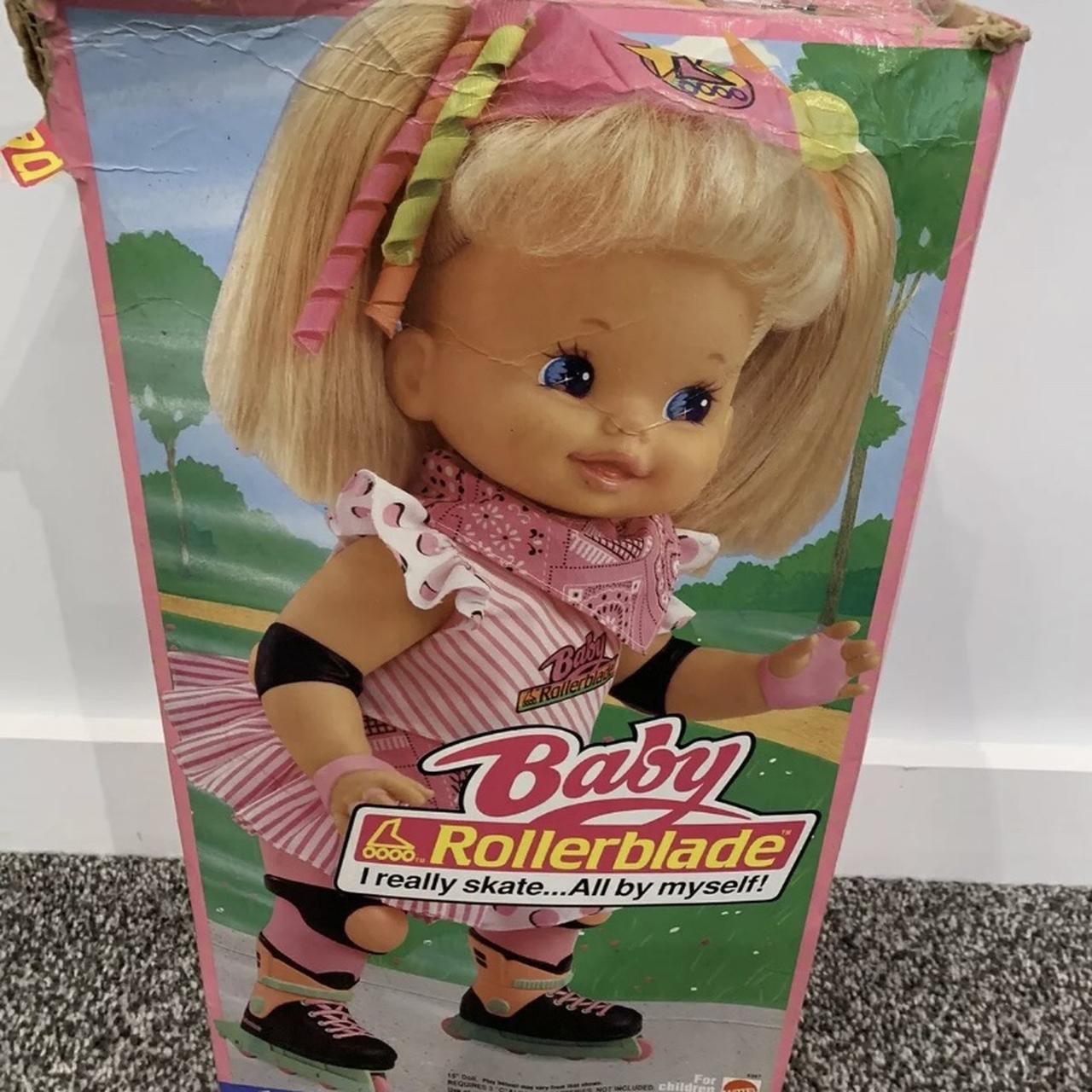 Baby hot sale rollerblade doll