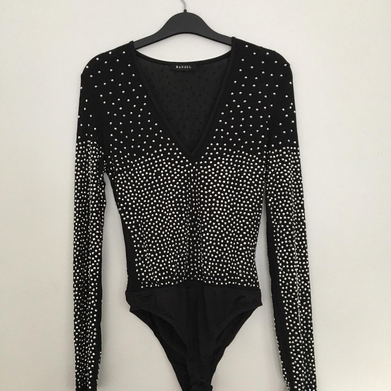 Black sparkle bodysuit