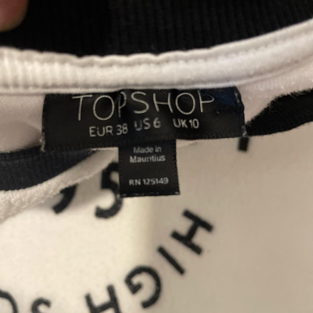 TOPSHOP White Sweater with lettering Very cute and... - Depop