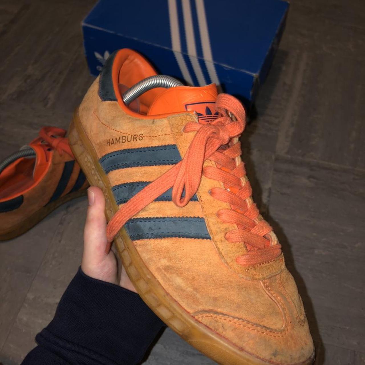 Adidas Originals Hamburg Trainers S74837 In Orange For Men