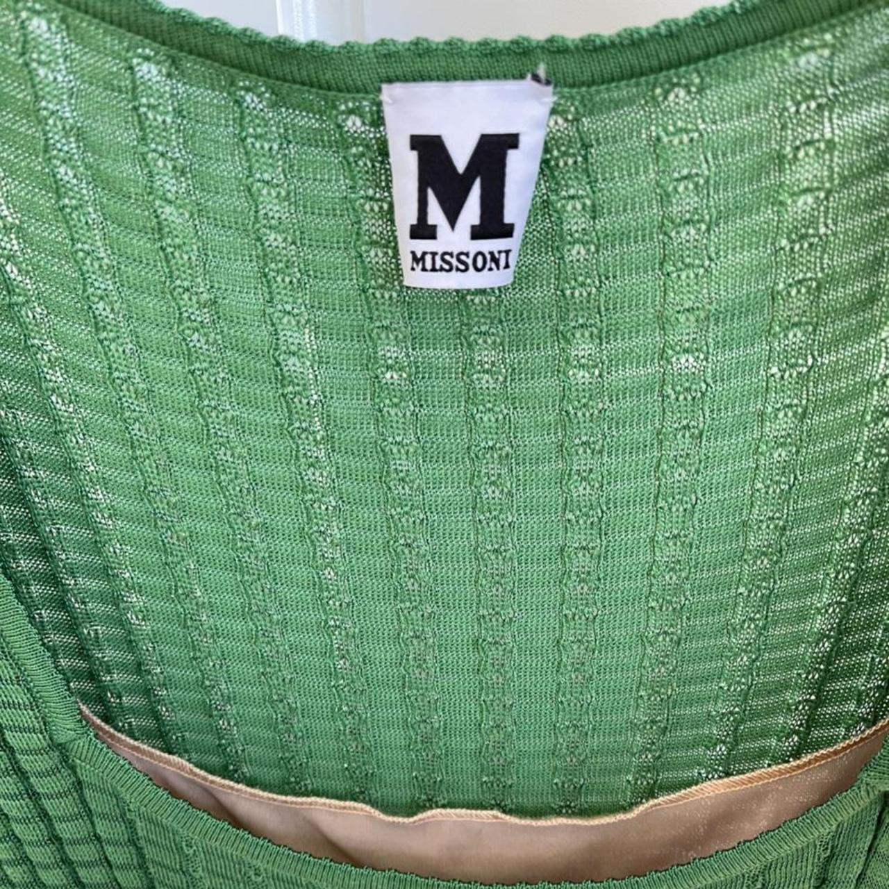 Missoni Women's Green Dress Depop