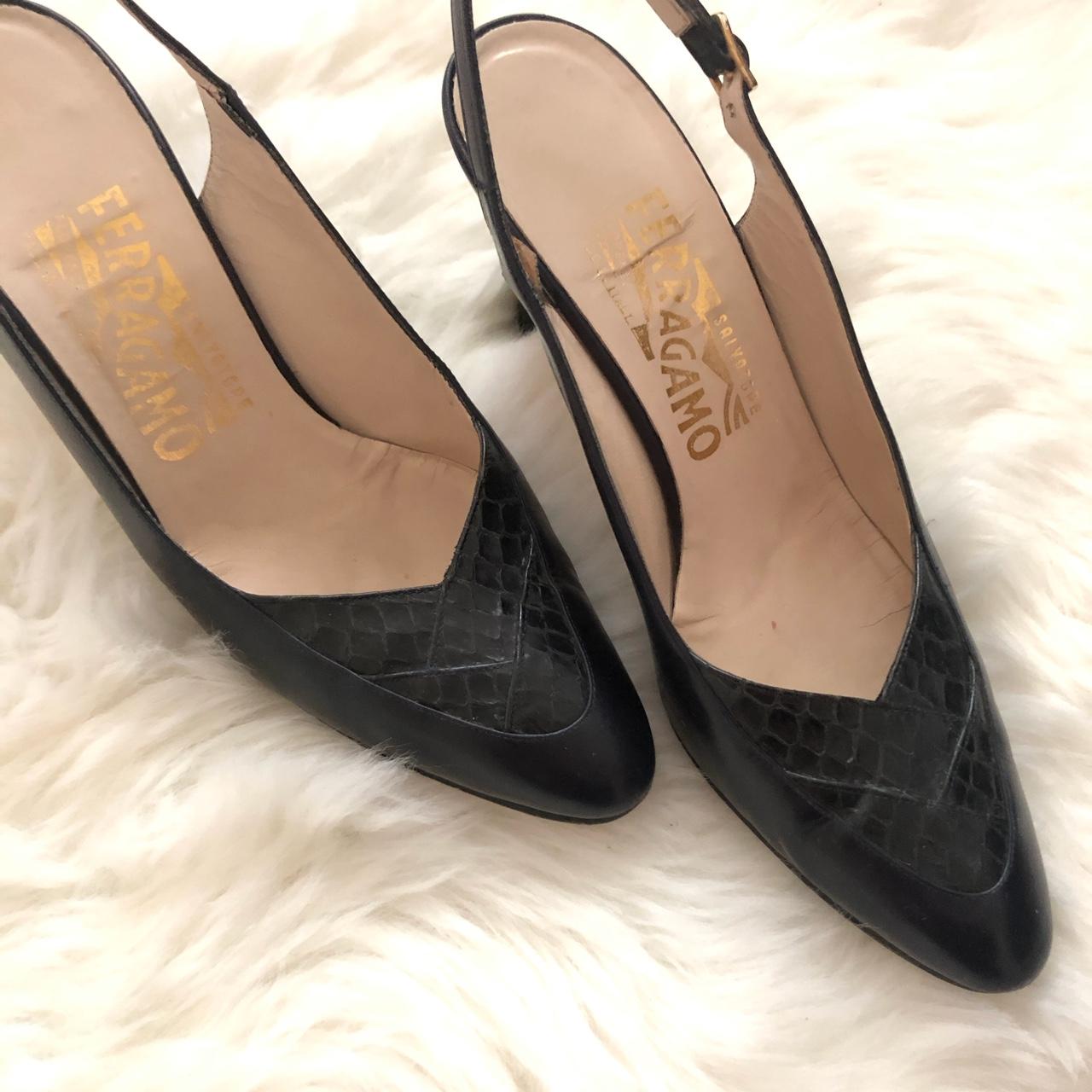 Salvatore Ferragamo Kitten Heels Vintage Final... - Depop