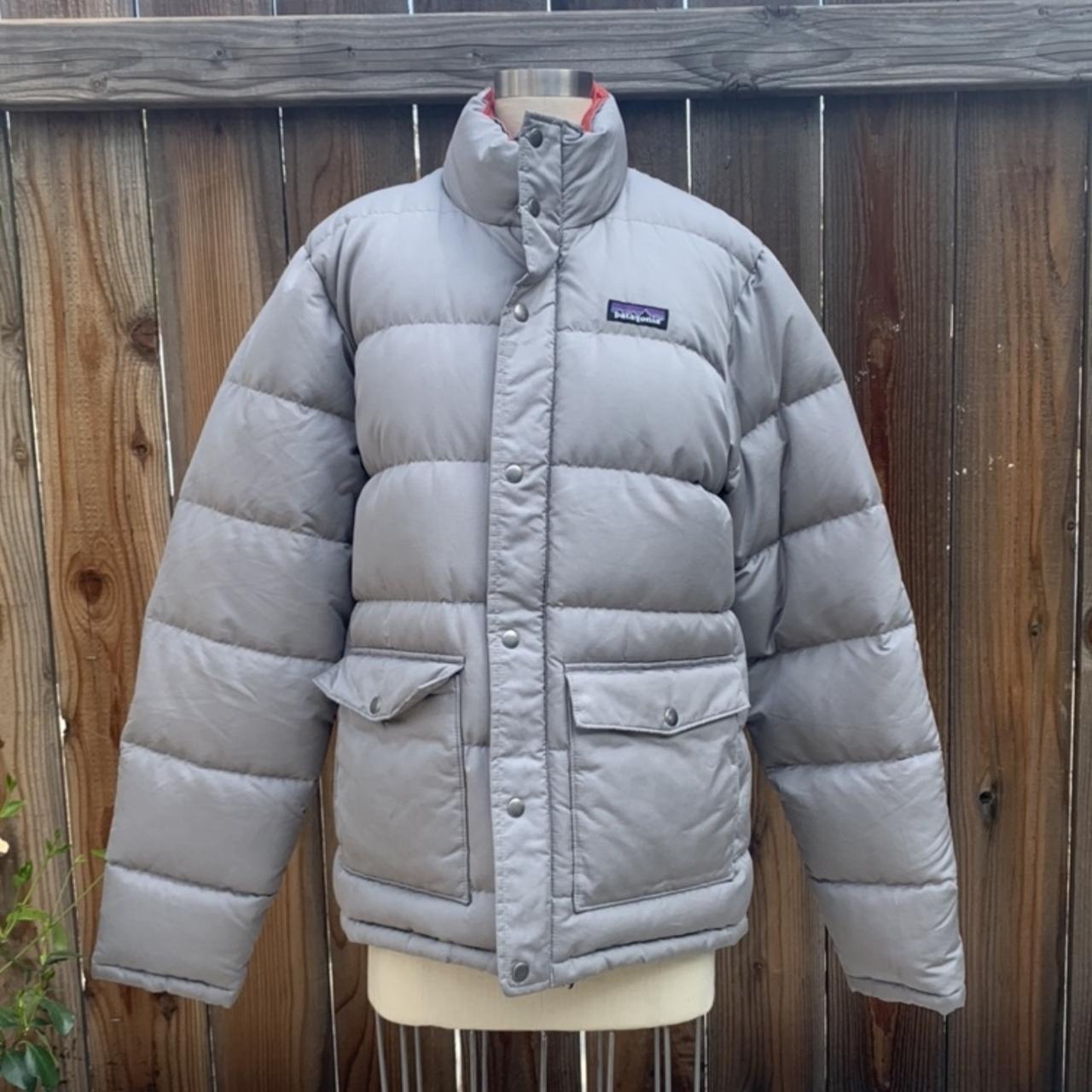 Vintage Patagonia down filled puffer jacket in an... - Depop