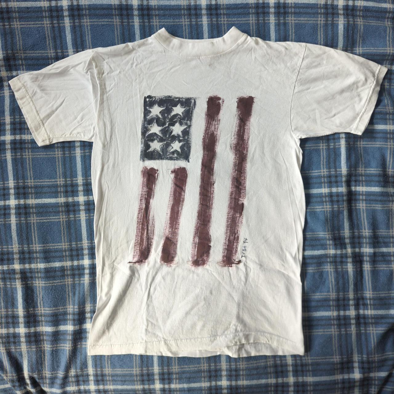 USA Flag Vintage T-Shirt Size M Good... - Depop