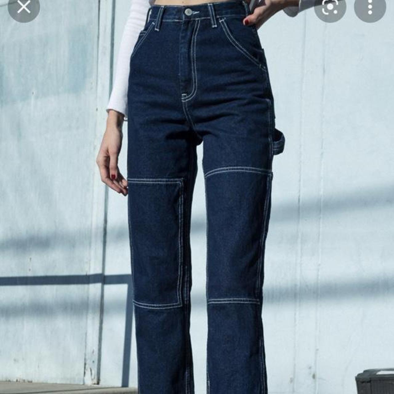 Brandy Melville Ariana Darkwash Painter pant 💖... Depop