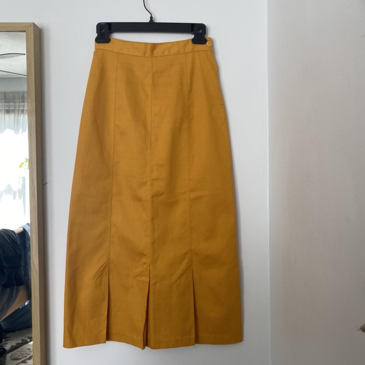 Express yellow skirt best sale