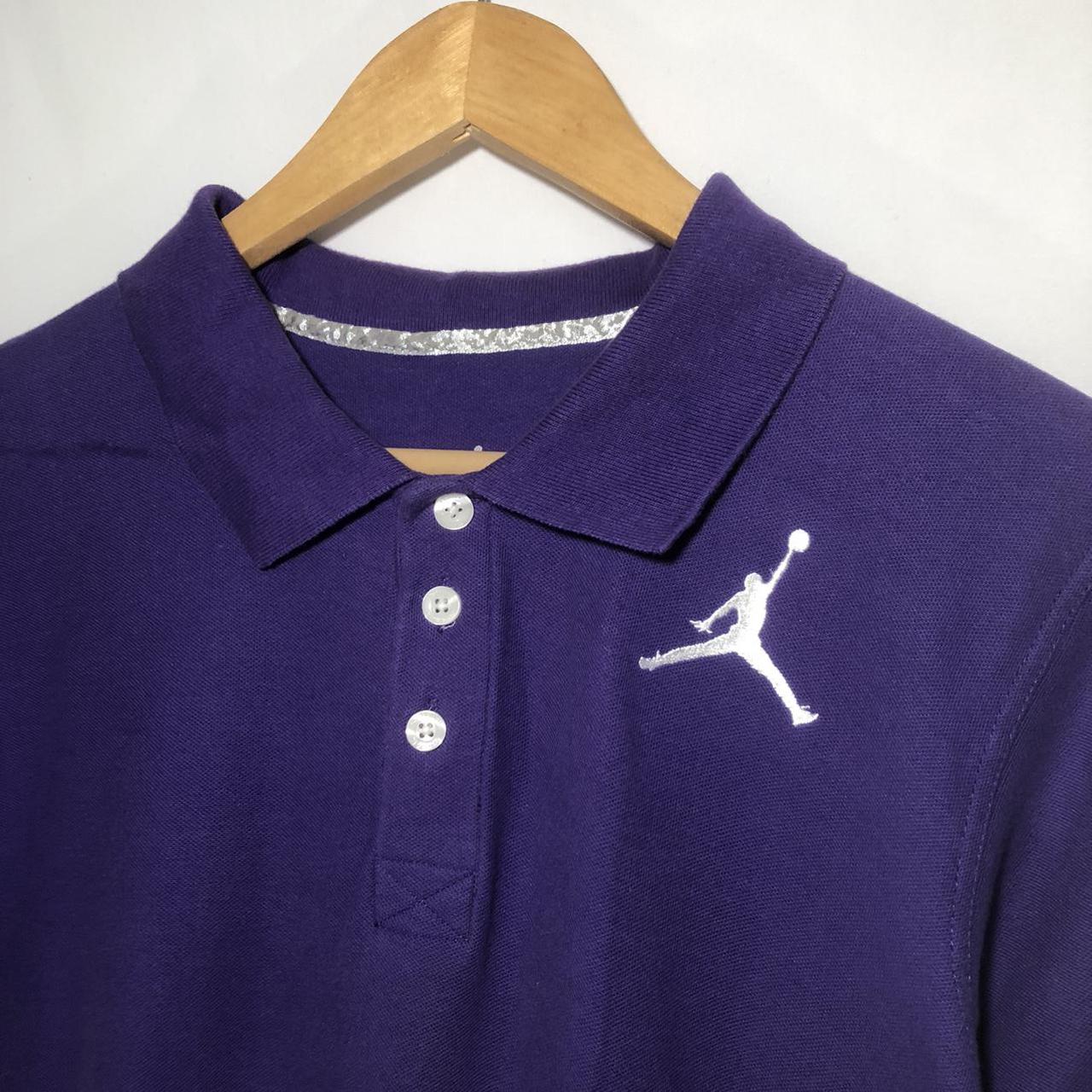 AIR JORDAN JUMPMAN XL (20) PURPLE POLO Brand: Jordan... - Depop