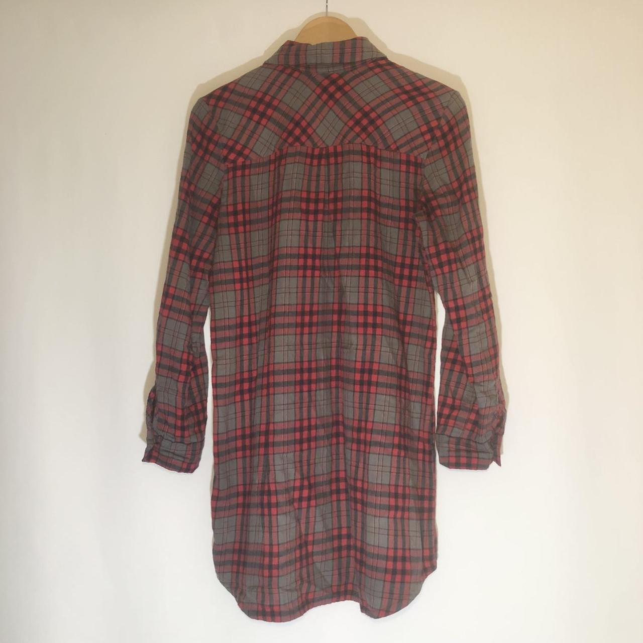 AERIE RED PLAID FLANNEL DRESS Brand: Aerie Size:... - Depop