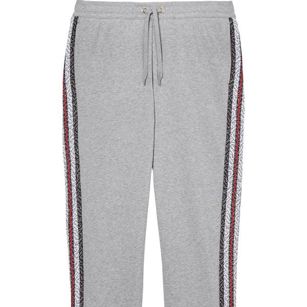 Burberry Arnold Pants Pale Grey monogram Depop