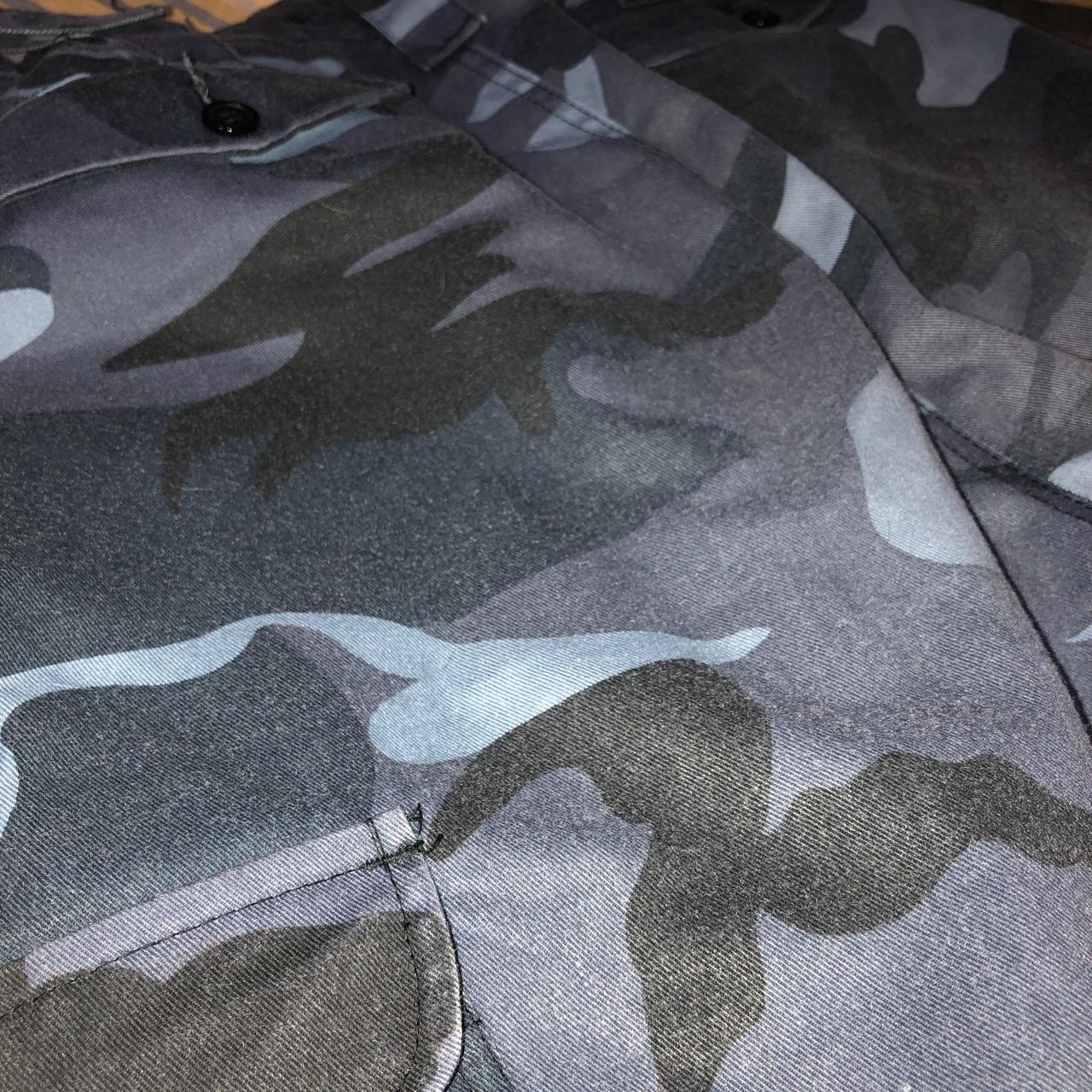 Blue camo ‘night camo’ Blue Castle trousers, bought... - Depop