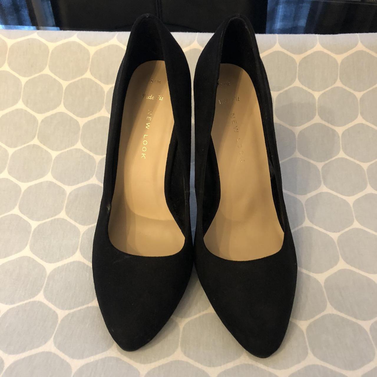 Women’s Black velvet high heels, Brand new from New... - Depop