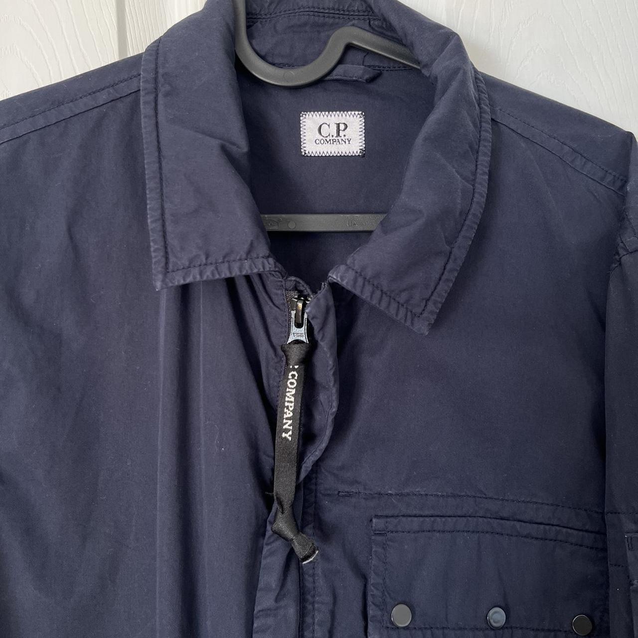 Mens CP Company jacket, size medium. Navy blue, open... - Depop