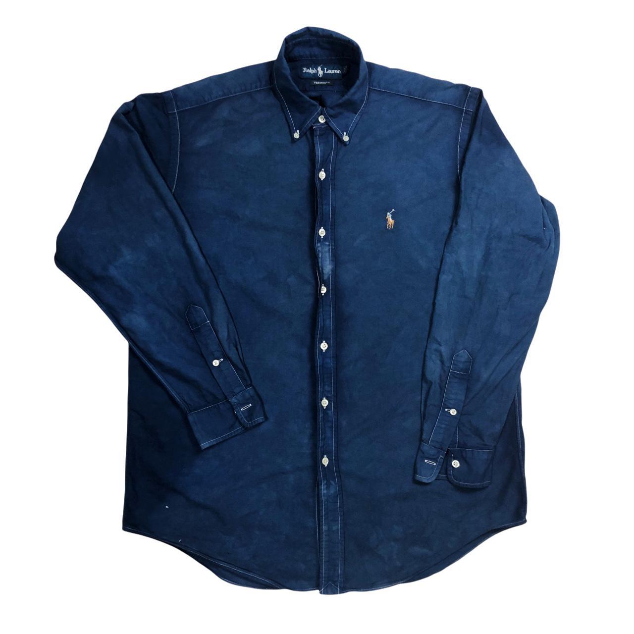 Vintage Ralph Lauren Yarmouth Navy Blue Longsleeve - Depop
