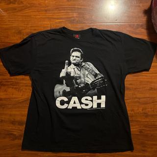 2009 JOHNNY CASH FUCK YOU! MIDDLE FINGER T SHIRT ON... - Depop