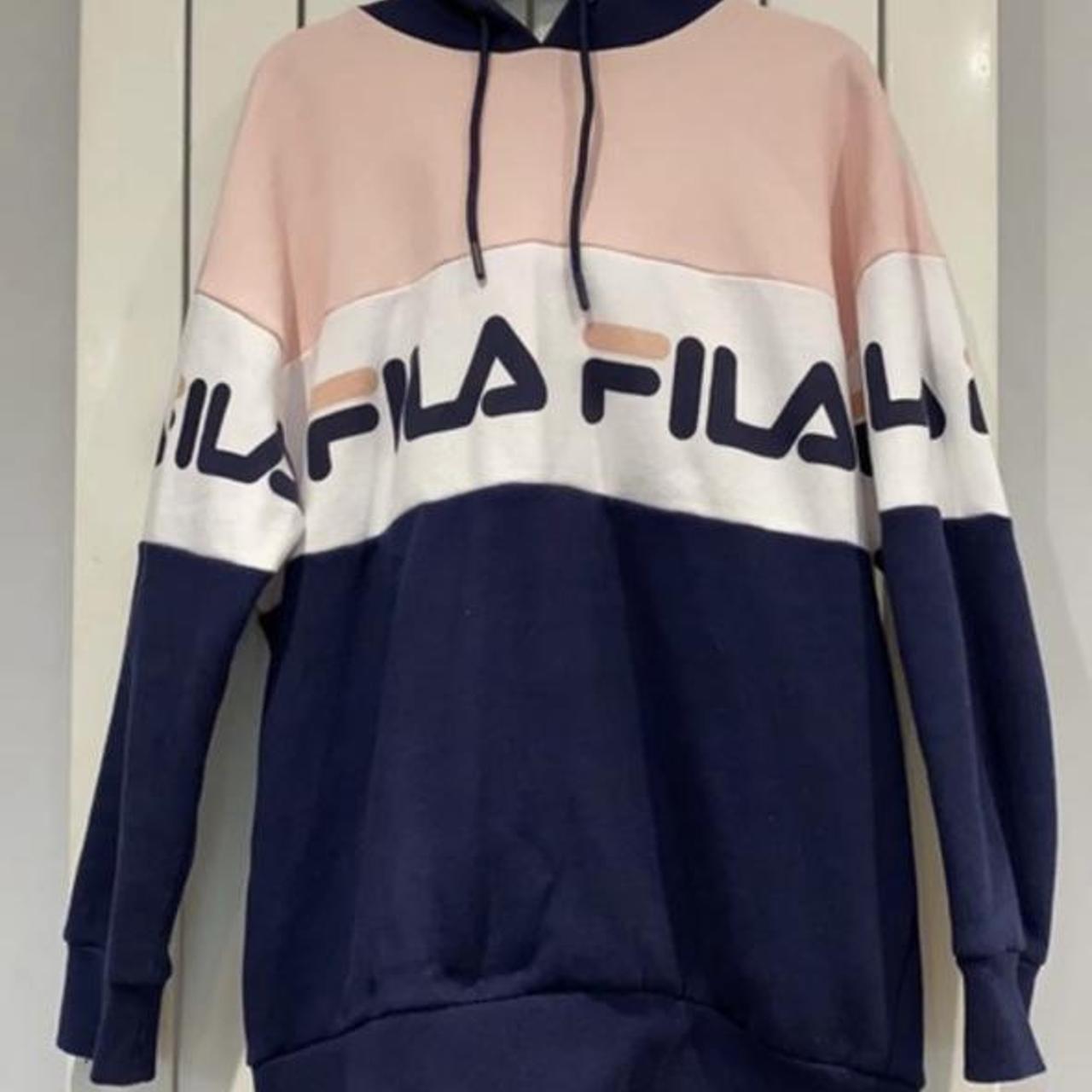 Fila panel outlet boyfriend hoodie