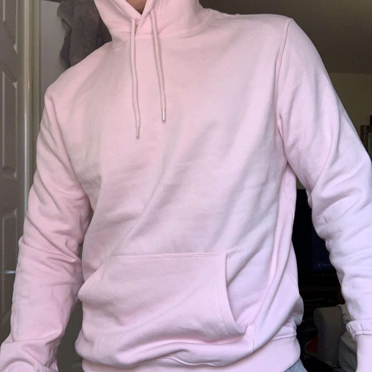 H&M Men's Pink Hoodie Depop