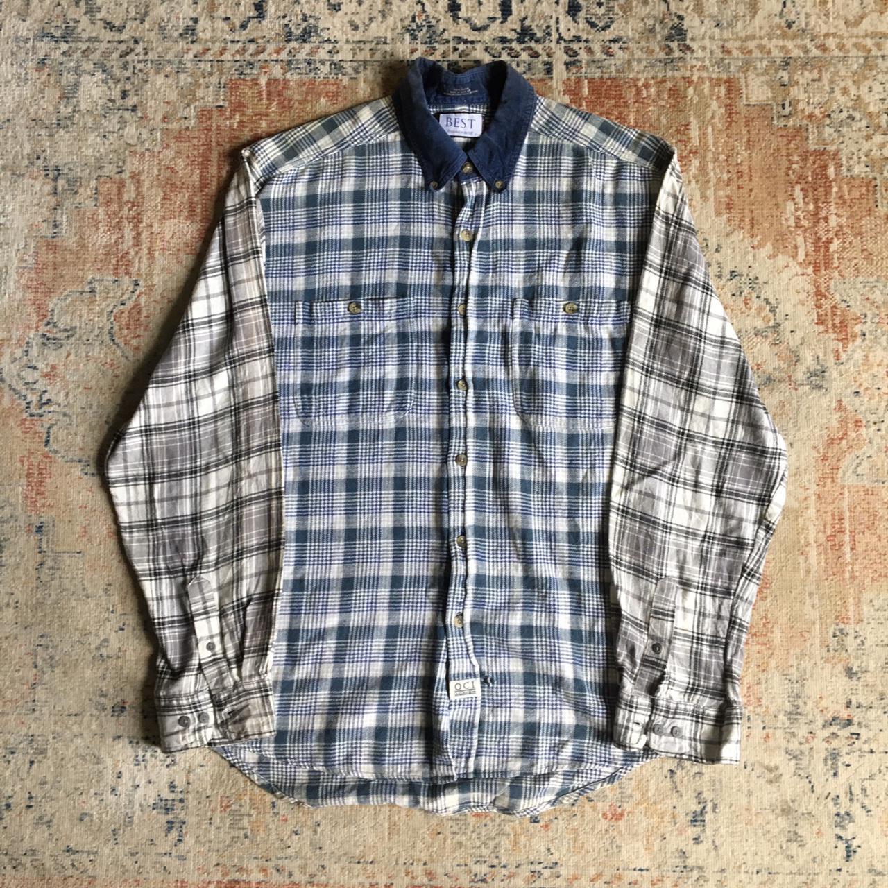 Vintage flannel shirt Vintage rebuild flannel... - Depop