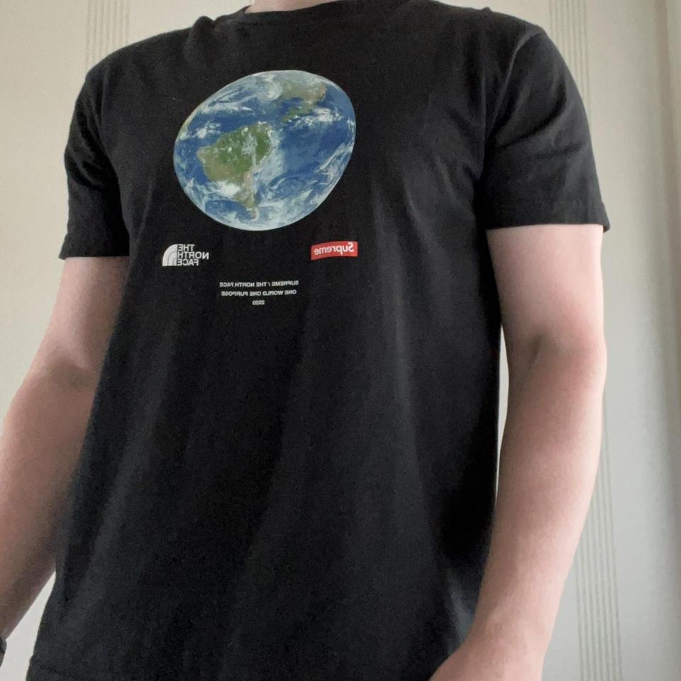 Supreme x North Face one world t shirt. Size medium....