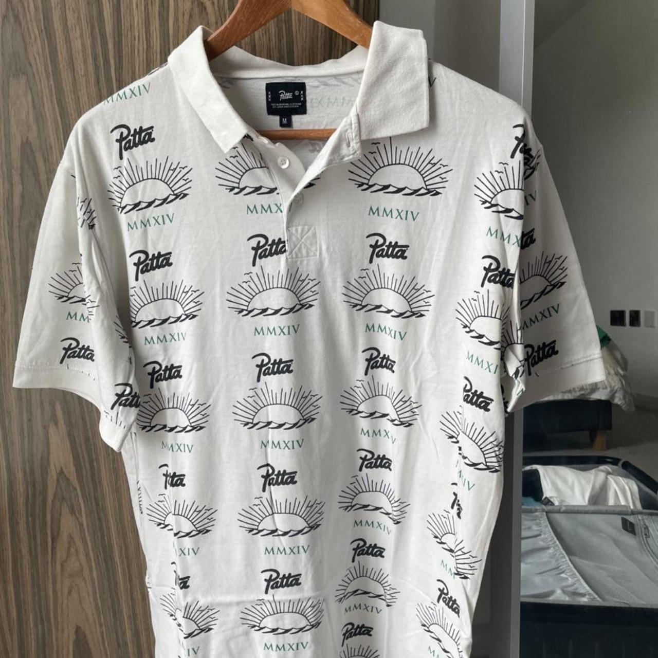 Patta Polo Shirt Size M White 8/10 #patta #nike... - Depop